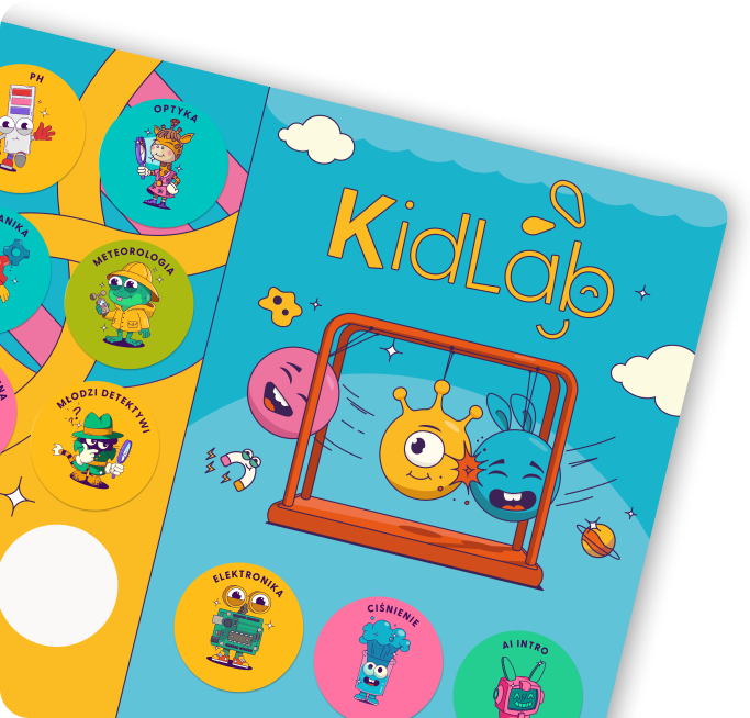 Paszport Odkrywcy KidLab z kolekcją naklejek